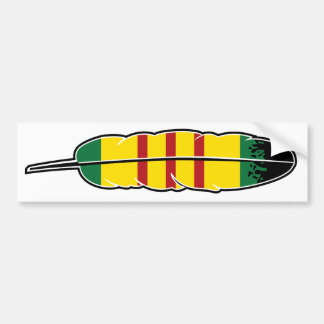 Native American Vietnam Veteran Bumper Sticker