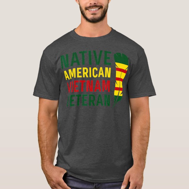 Native American Vietnam Veteran T-Shirt (Front)