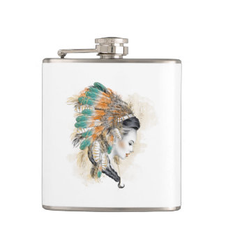 Native American Vinyl Wrapped Flask
