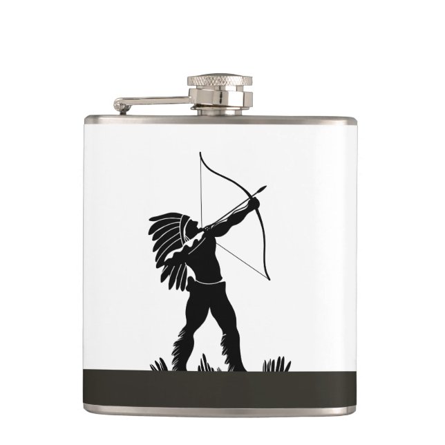 Native American Vinyl Wrapped Flask (Front)