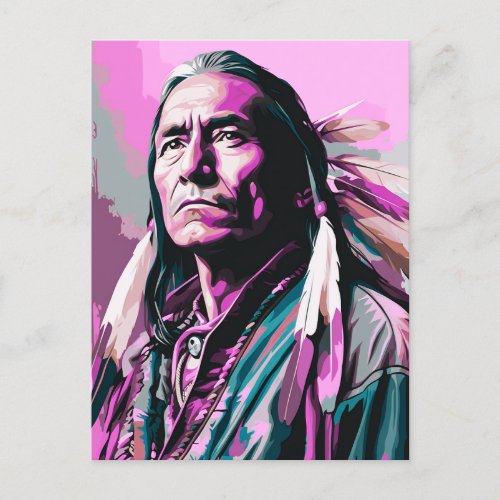 Native American Wall Art Postcard