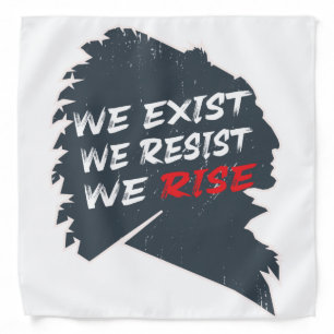 Native American - we exist we resist we rise Bandana