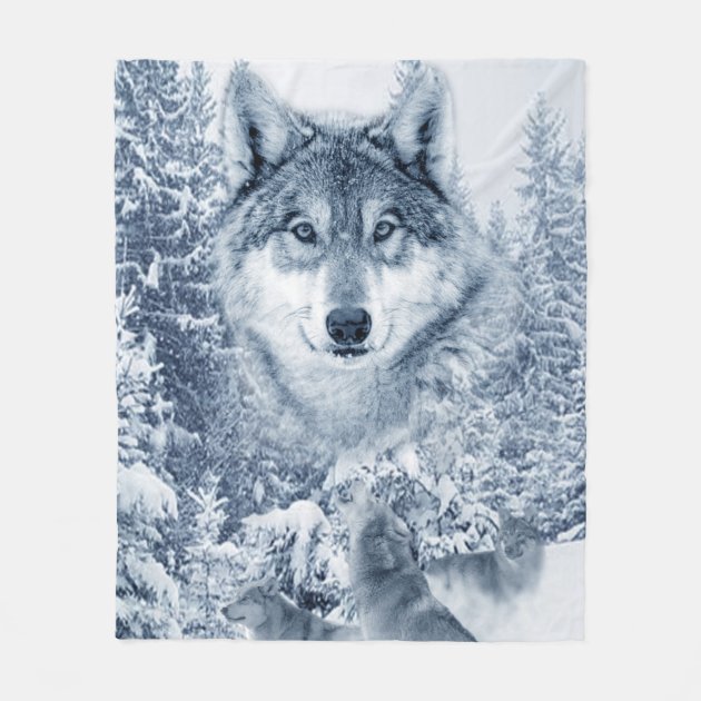 White wolf blanket hot sale