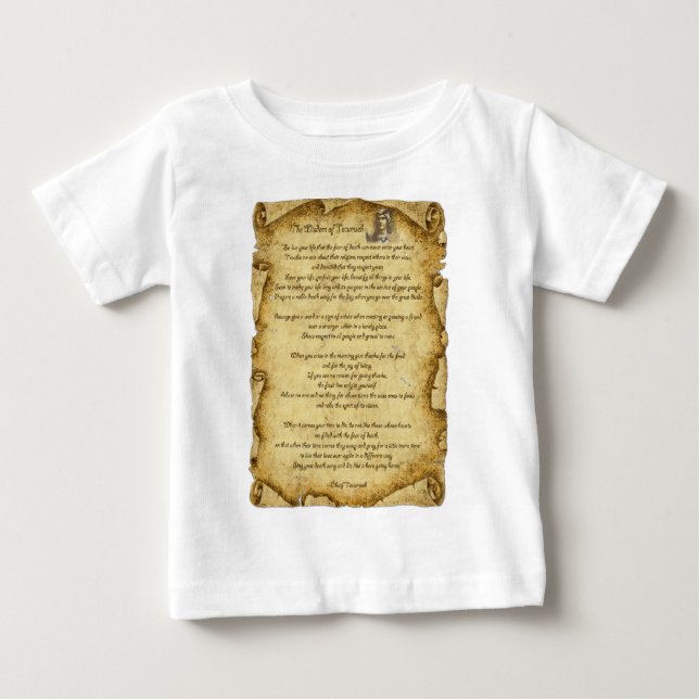 Native American Wisdom of Chief Tecumseh Baby T-Shirt (Front)