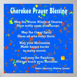 Native American Wisdom Quotes Poster