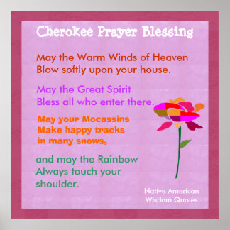 Native American Wisdom Quotes Poster