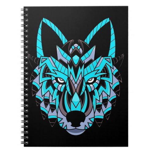 Native American Wolf Forest Animal Notebook
