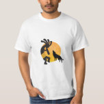 Native American Wolf Moon Kokopelli T-shirt at Zazzle