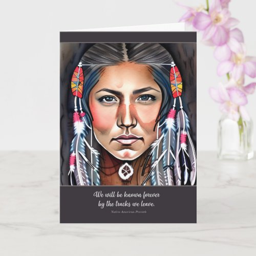 Native American Woman and Proverb Sympathy