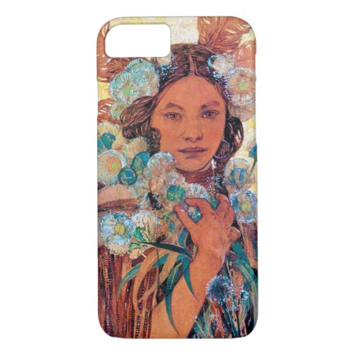 Native American Woman Mucha iPhone 87 Case