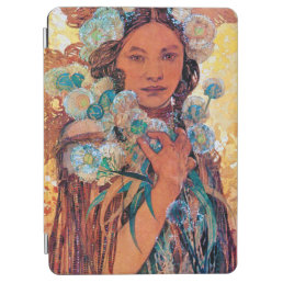 Native American Woman, Mucha iPad Air Cover