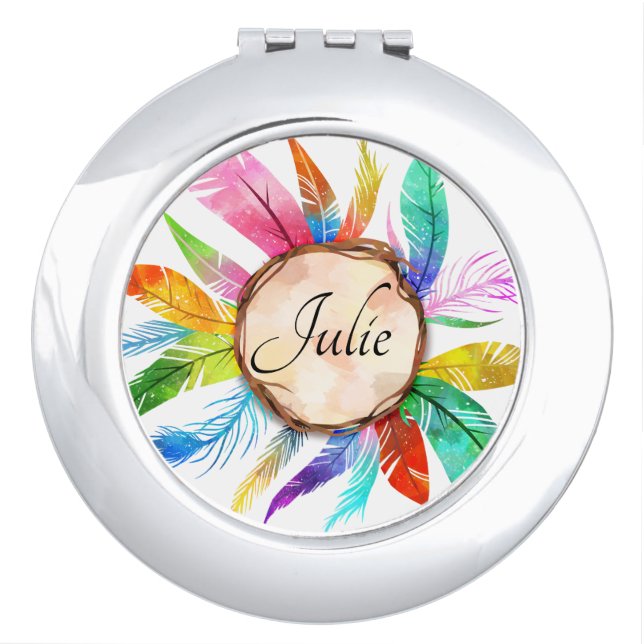 Native American Women's Compact Mirror (Front)