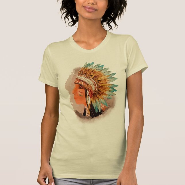 Native American Young Indian Shief Women's T-shirt (Front)