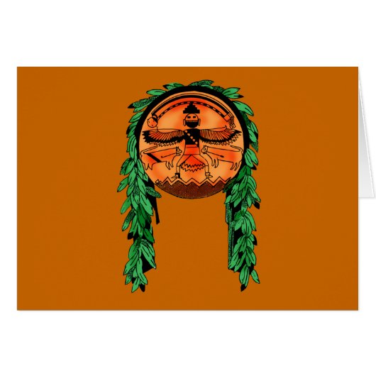 Native American Zuni Shield Cards (Front Horizontal)