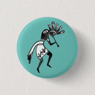 Native Americans Culture - Dancing Kokopelli 1 Button