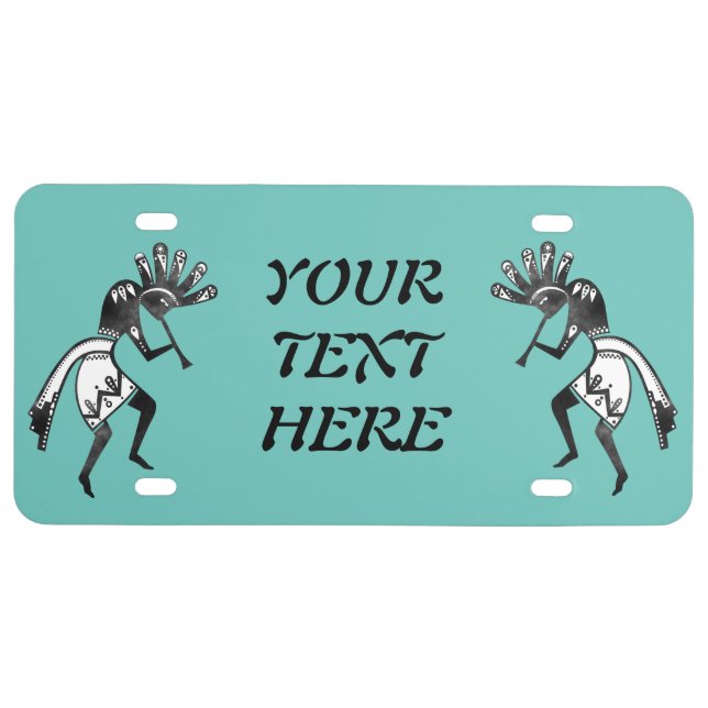 Native Americans Culture - Dancing Kokopelli 1 License Plate (Front)