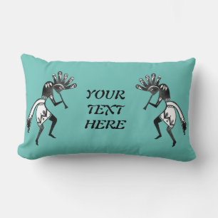 Native Americans Culture - Dancing Kokopelli 1 Lumbar Pillow