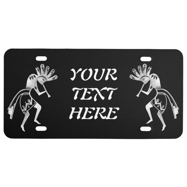 Native Americans Culture - Dancing Kokopelli 2 License Plate (Front)
