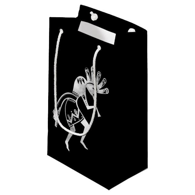 Native Americans Culture - Dancing Kokopelli 2 Small Gift Bag (Front Angled)