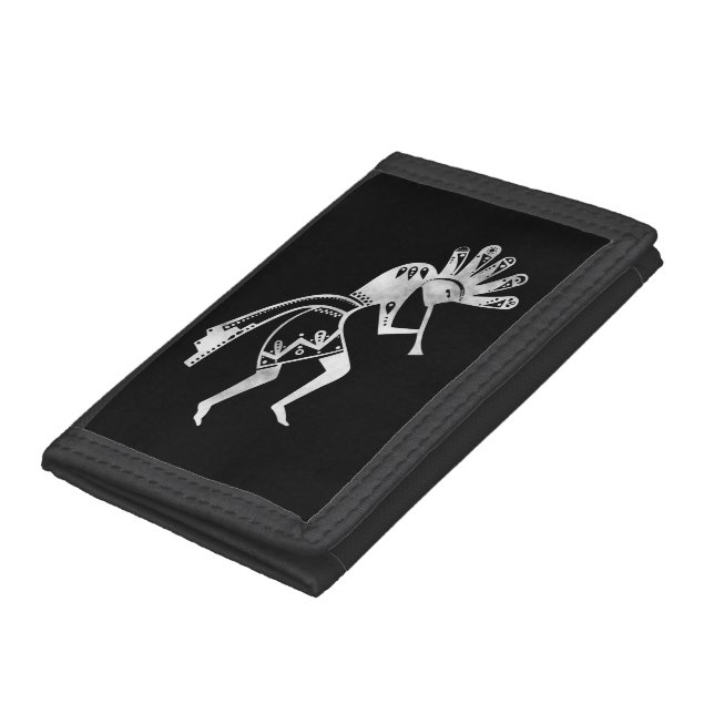 Native Americans Culture - Dancing Kokopelli 2 Trifold Wallet (Bottom)