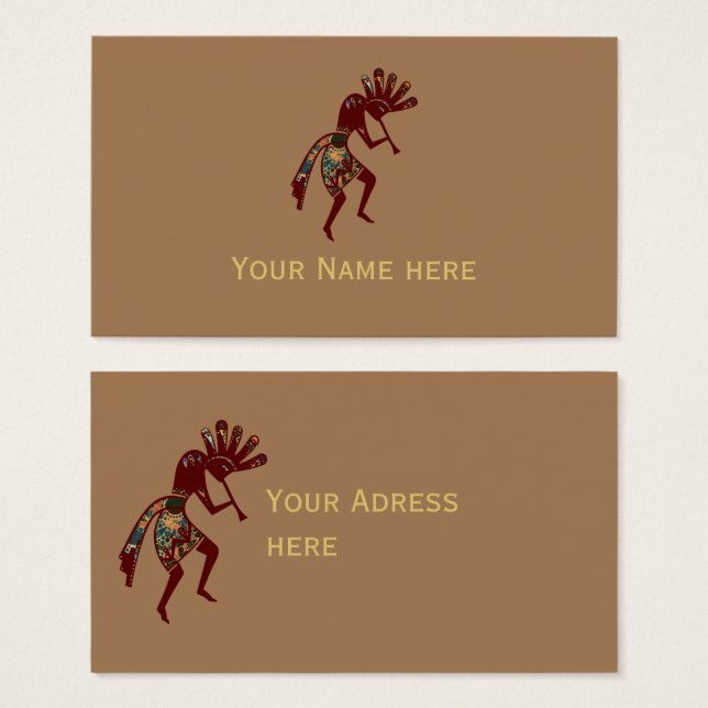 Native Americans Culture - Dancing Kokopelli 3 (Front & Back)