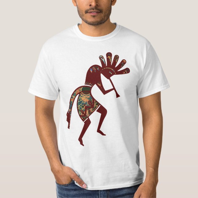 Native Americans Culture - Dancing Kokopelli 3 T-Shirt (Front)