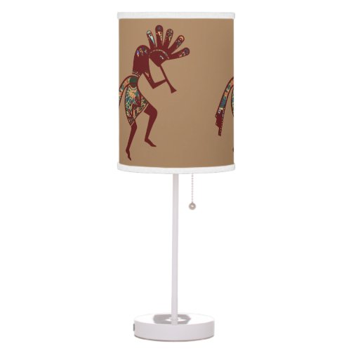 Native Americans Culture _ Dancing Kokopelli 3 Table Lamp