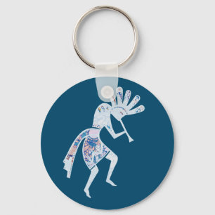 Native Americans Culture - Dancing Kokopelli 4 Keychain