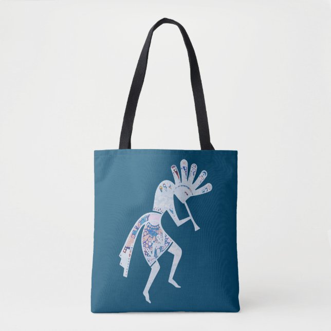 Native Americans Culture - Dancing Kokopelli 4 Tote Bag (Front)