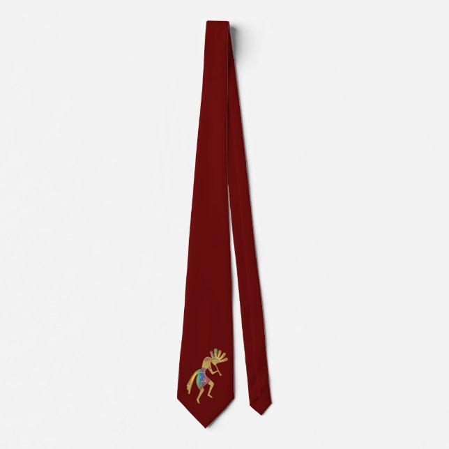 Native Americans Culture - Dancing Kokopelli 5 Neck Tie (Front)