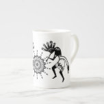 Native Americans Culture - Sun Dancing Kokopelli 1 Bone China Mug