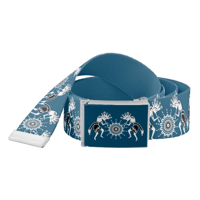 Native Americans Culture - Sun Dancing Kokopelli 2 Belt (Snake)