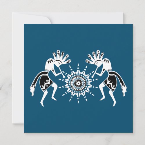 Native Americans Culture _ Sun Dancing Kokopelli 2 Card
