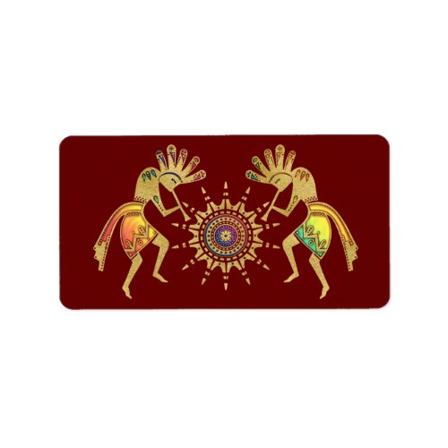 Native Americans Culture _ Sun Dancing Kokopelli 3 Label
