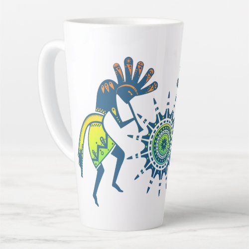 Native Americans Culture _ Sun Dancing Kokopelli 5 Latte Mug