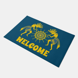 Native Americans Culture - Sun Dancing Kokopelli 6 Doormat