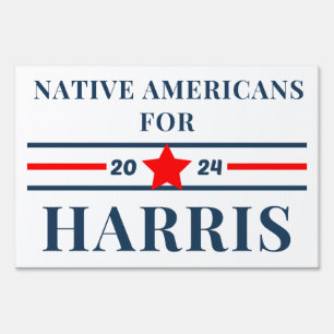 Native Americans for Harris 2024 Yard Sign