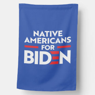 NATIVE AMERICANS FOR JOE BIDEN HOUSE FLAG