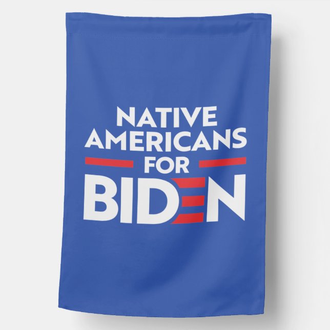 NATIVE AMERICANS FOR JOE BIDEN HOUSE FLAG (Front)