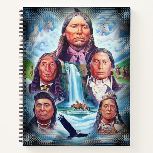 Native Americans Indian Chiefs College Ruled Notebook