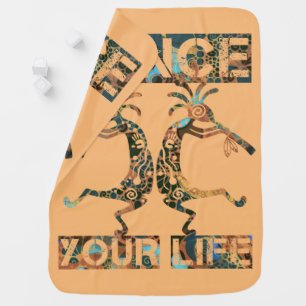 Native Americans Kokopelli - Dance Your Life 1 Baby Blanket