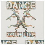 Native Americans Kokopelli - Dance Your Life 1 Fabric