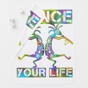 Native Americans Kokopelli - Dance Your Life 2 Baby Blanket