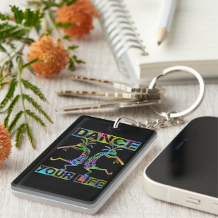Native Americans Kokopelli - Dance Your Life 2 Keychain