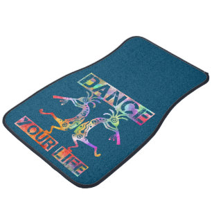 Native Americans Kokopelli - Dance Your Life 3 Car Floor Mat