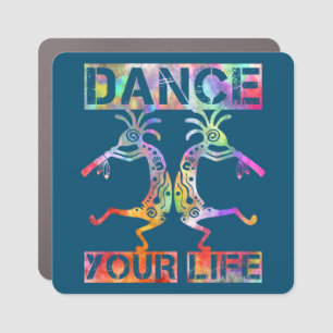 Native Americans Kokopelli - Dance Your Life 3 Car Magnet