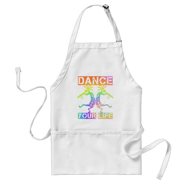 Native Americans Kokopelli - Dance Your Life 4 Adult Apron (Front)
