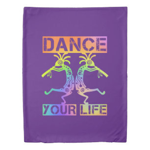 Native Americans Kokopelli - Dance Your Life 4 Duvet Cover