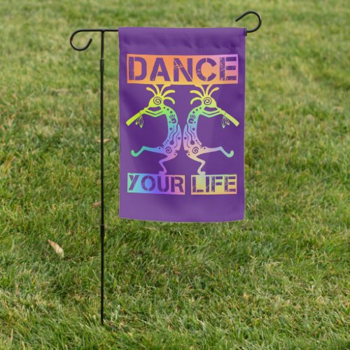 Native Americans Kokopelli _ Dance Your Life 4 Garden Flag