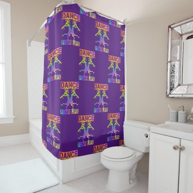 Native Americans Kokopelli - Dance Your Life 4 Shower Curtain (In Situ)